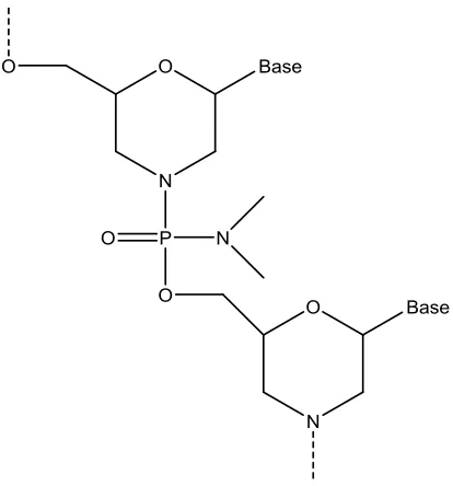 Figure 1-5. Structure of antisense morpholino 