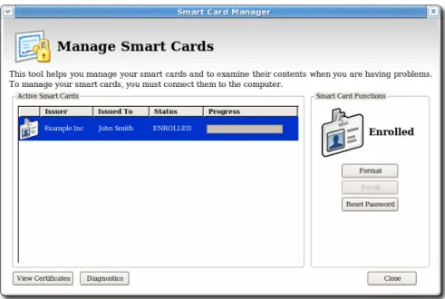 Figure 3.3. Manage Smart Cards Page