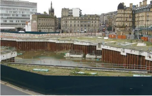 Figure 1: Bradford city centre hole (Source: The Construction Index, 2012) 
