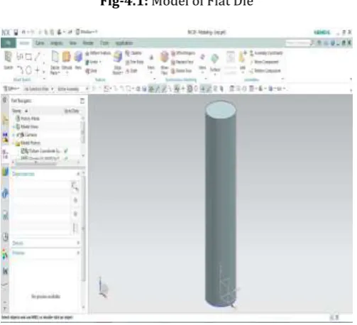 Fig-4.1: Model of Flat Die 