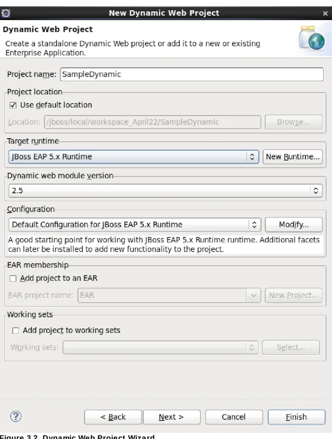 Figure 3.2. Dynamic Web Project Wizard