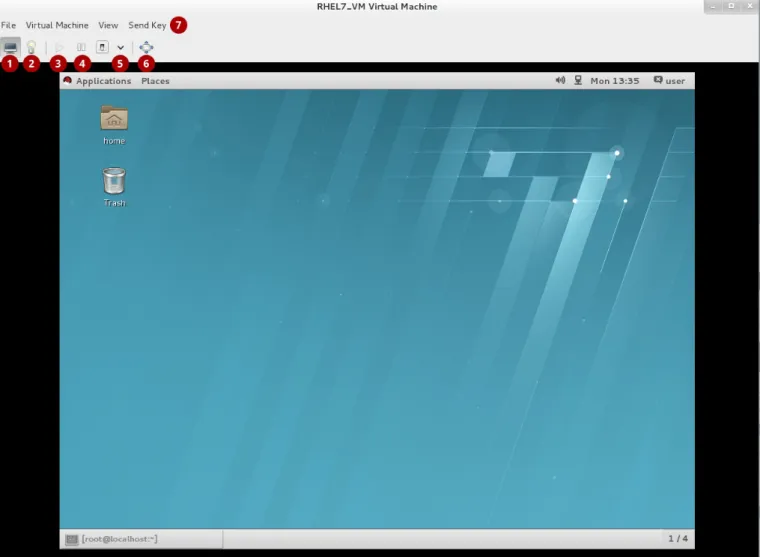 Figure 5.8. The guest virtual machine console
