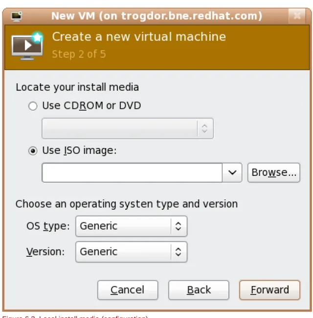 Figure 6.3. Local install media (configuration)