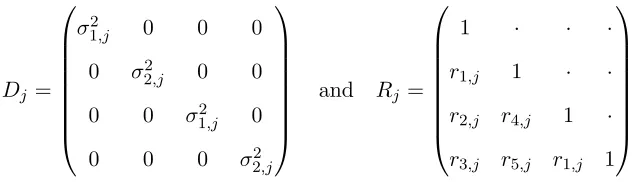 Table 2 presents the log marginal likelihood