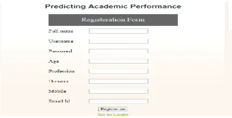 Fig 2. Screenshot of registration page 