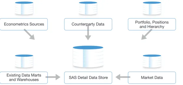 Figure 2: Disparate data sources feeding SAS Detail Data Store.