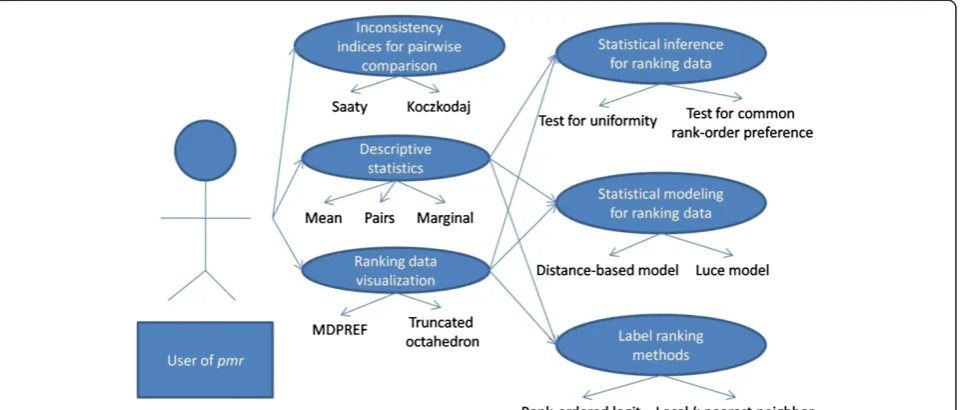 Figure 1 Use Case Diagram of the pmr package.