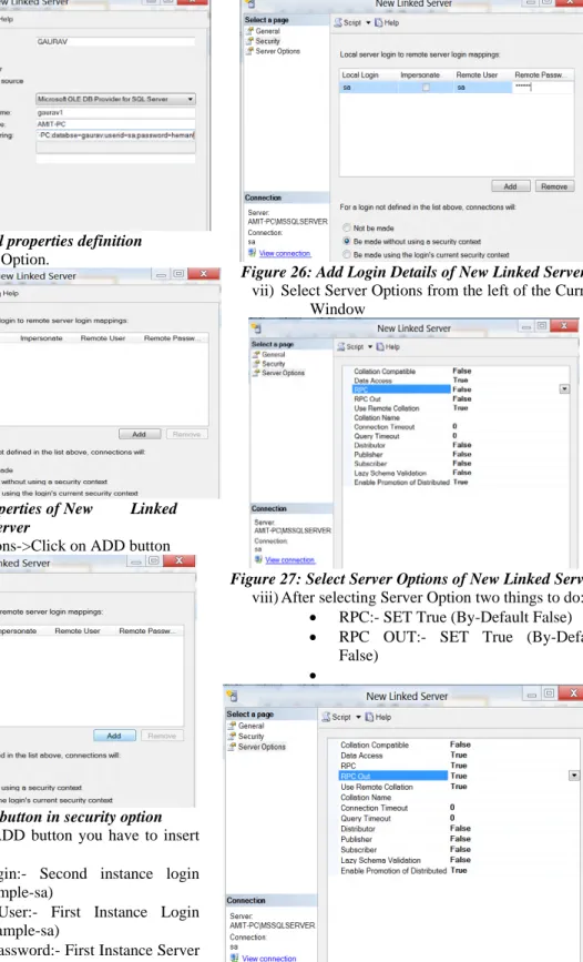 Figure 23: General properties definition  iv)  Select the Security Option. 