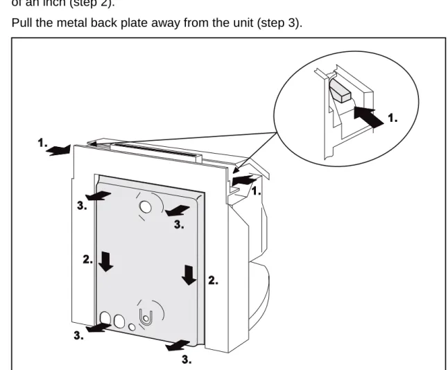 Fig. 7:  Rear view of the recorder with metal back plate
