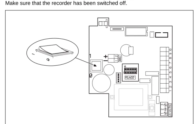Fig. 8:  PC-board with power switch 