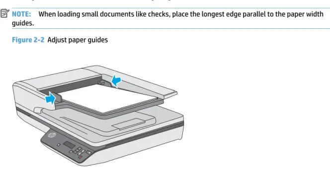 Figure 2-2  Adjust paper guides