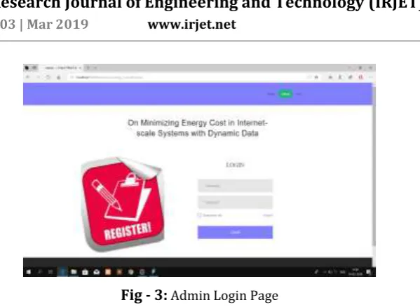 Fig - 5: Admin Panel for Uploading Data