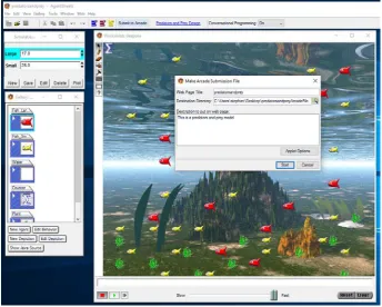 Figure B.2: Model sharing and model execution using AgentSheets’ online platform 