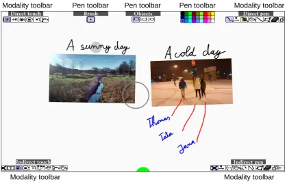 Figure 4.6: The user interface and its toolbars