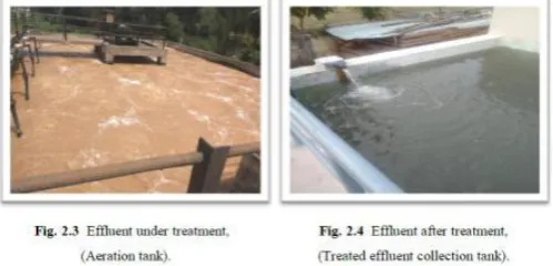 table 3.2, further the graphical representation of the average values of the effluent are represented in fig