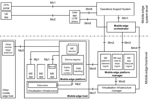 Fig. 4. The MEC Reference Architecture [30]