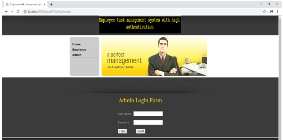 Fig -1: Admin Login 