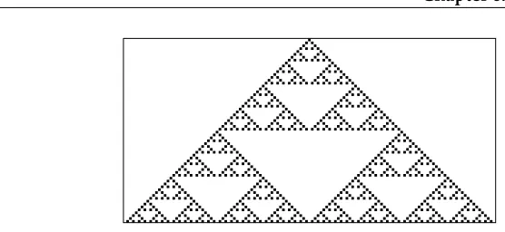 Figure 6.3: Rule 18 after 64 steps.