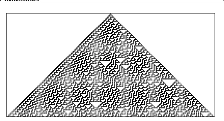Figure 6.4: Rule 30 after 100 time steps.