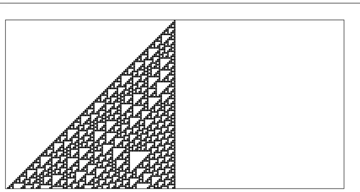 Figure 6.5: Rule 110 after 100 time steps.