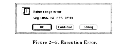 Figure 2-5. Execution Error. 