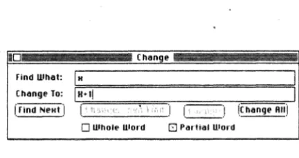 Figure 3-8. The Change Window 
