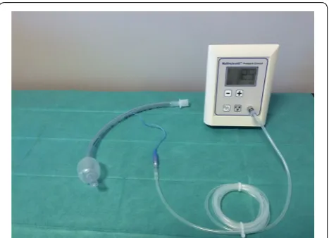 Fig. 1 Electronic device connected to a tracheal tube