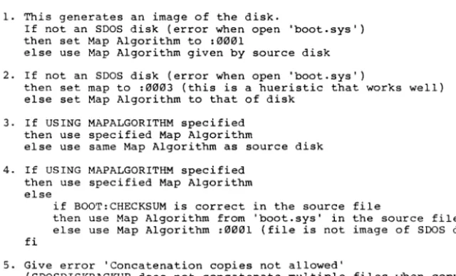 table describes in detail what happens for each of <source> and <destination> combinations