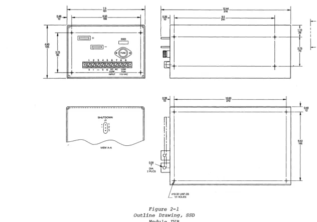 Figure 2-1 Outline Drawing, SSD 