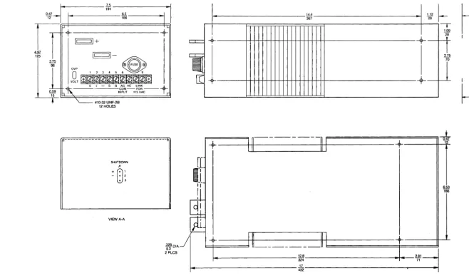 Figure 2-2, Outline Drawing, SSD Module VIA 
