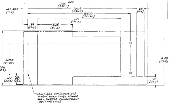 Figure 2-3, Knockout Dimensions 