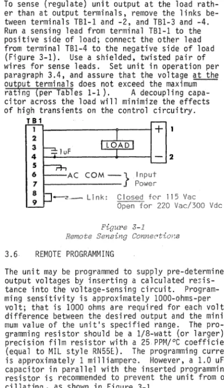 Figure 3-1 Sensing Connec>t1:o;:S 