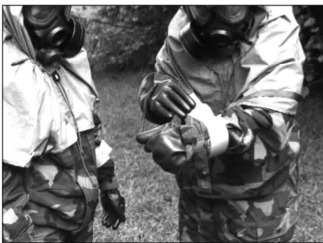 Figure 3-13. Putting on the New Overgarment