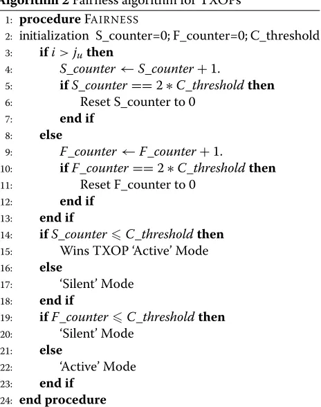 Figure 5 presents a series of events that take place in thisprocess. APs run the concurrency algorithm and selectthe group of clients for transmission at that instant