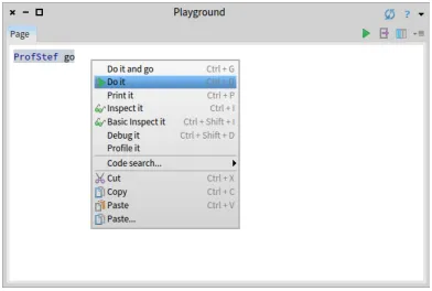 Figure 2.6: PharoTutorial is a simple interactive tutorial to learn about Pharo
