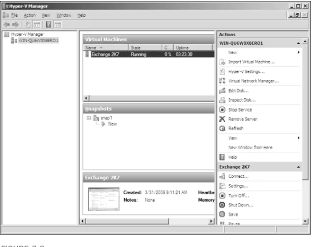 FIGURE 7.8 Hyper-V Manager.