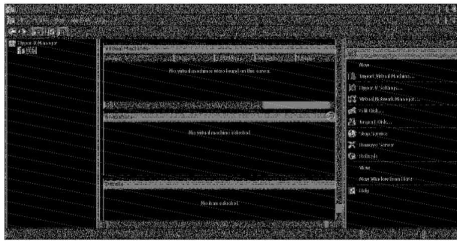 Figure 29.7 The Hyper-V  man-agement console