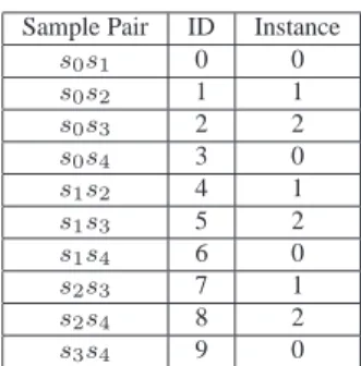 Figure 10. Pair of samples and Instance mapping.