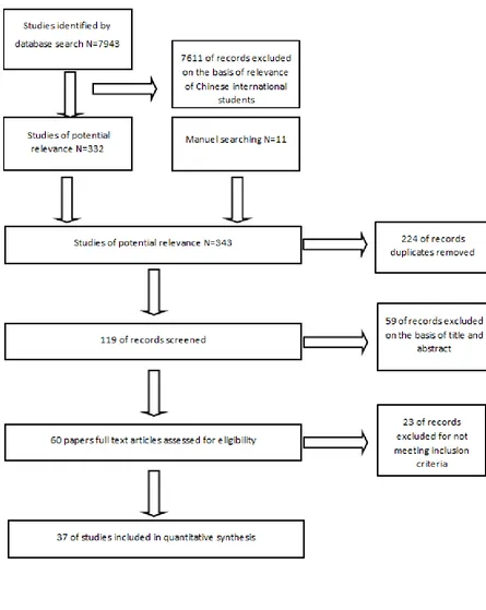 Figure 3.1 The systematic review flow 