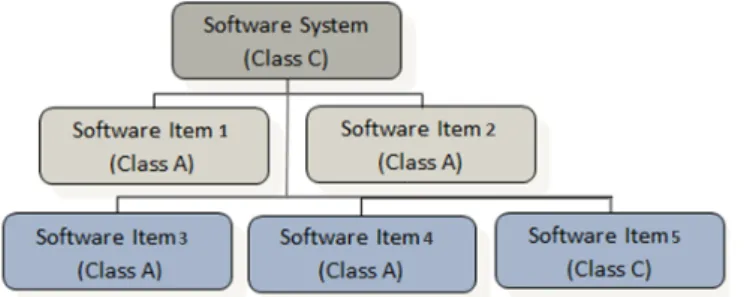 Figure 1 Classification of software items within complete software system 