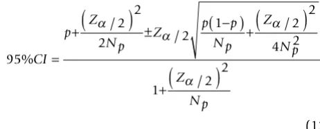 Table 2: Confusion matrices for comparison of binomial proportions between the two diagnostic tests