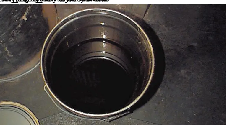 Figure 4-4: Top view of PBAN in a shipping drum.