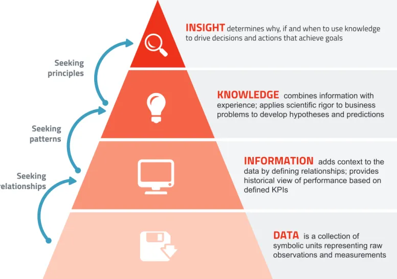 Figure 3: A strong data foundation enables information, knowledge and insight within an organization