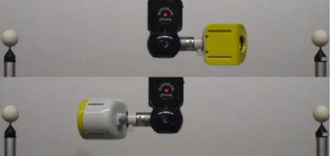 Figure 5: Configuration set for probe assessment with the elevated spheres  artefact. 