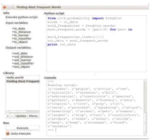 Fig – 4.3: Getting words from input text 