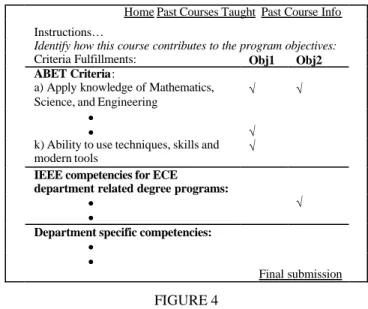 Figure 5 depicts the course monitoring page. Marks in  the “Setup Status” column indicate that the instructor has  completed the setting up their course survey