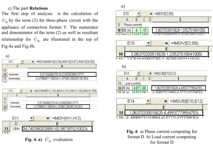 Fig. 4. b)   U N  evaluation b) 