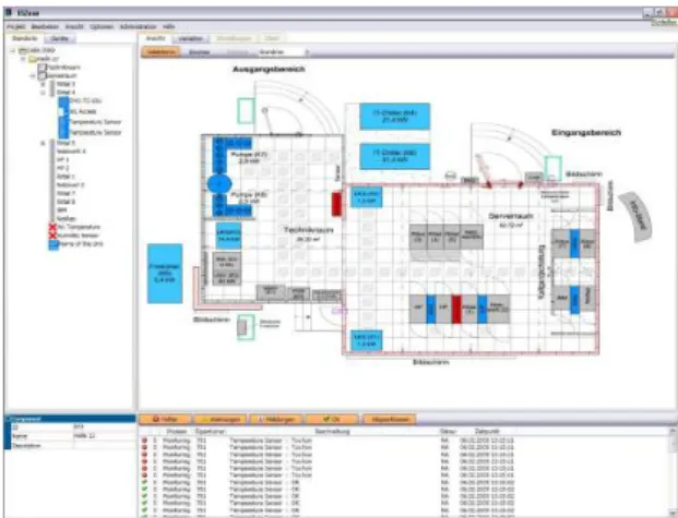 Figure 6: Picture of the data centre infrastructure in Project Planning 