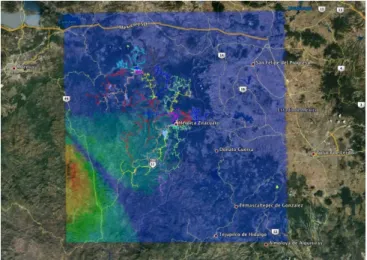 Fig. 4 Statistical representation and lines of MV in Zitacuaro  zone  