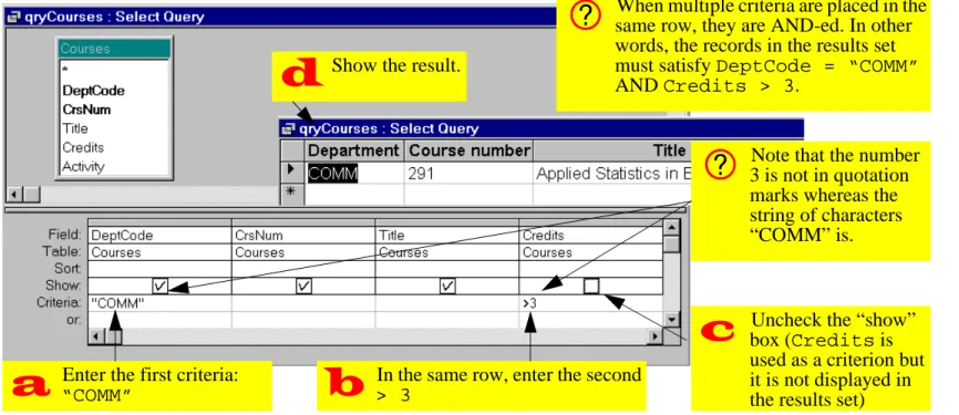 FIGURE 4.7: Select records using an AND condition.